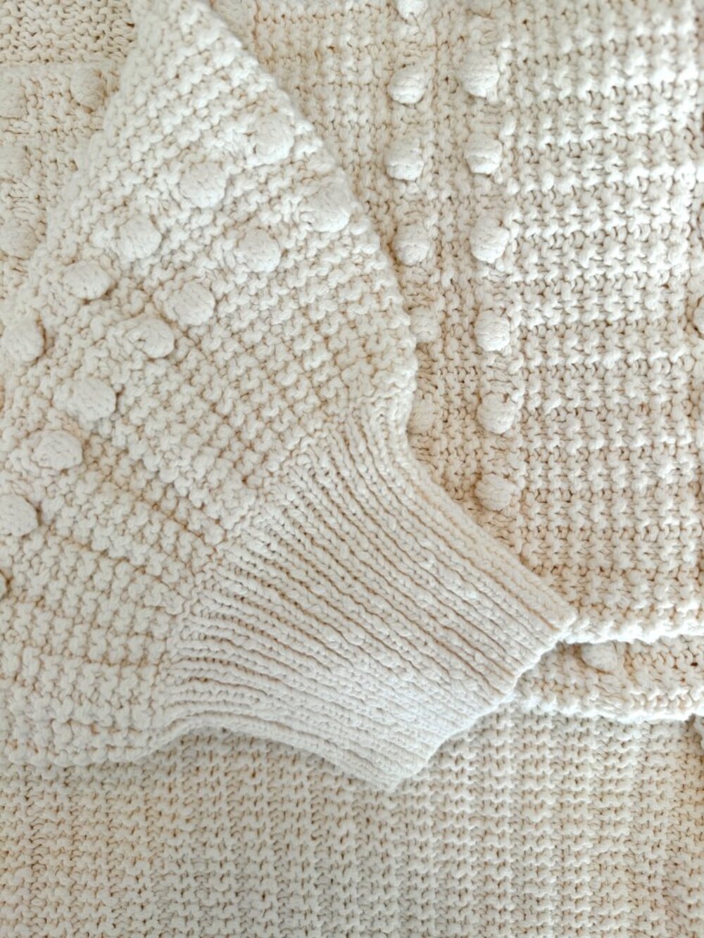 Madwell - Oversized Shaylene Bobble Detail Balloon Sleeve Cardigan - XL - Picture 8 of 12